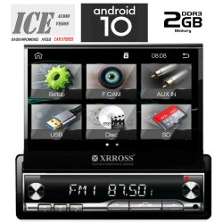 MULTIMEDIA ice 1 DIN 7΄΄ – ANDROID 10 Q – CPU : MTK 8227 – Quad-core 1.2Ghz – RAM DDR3 : 2GB